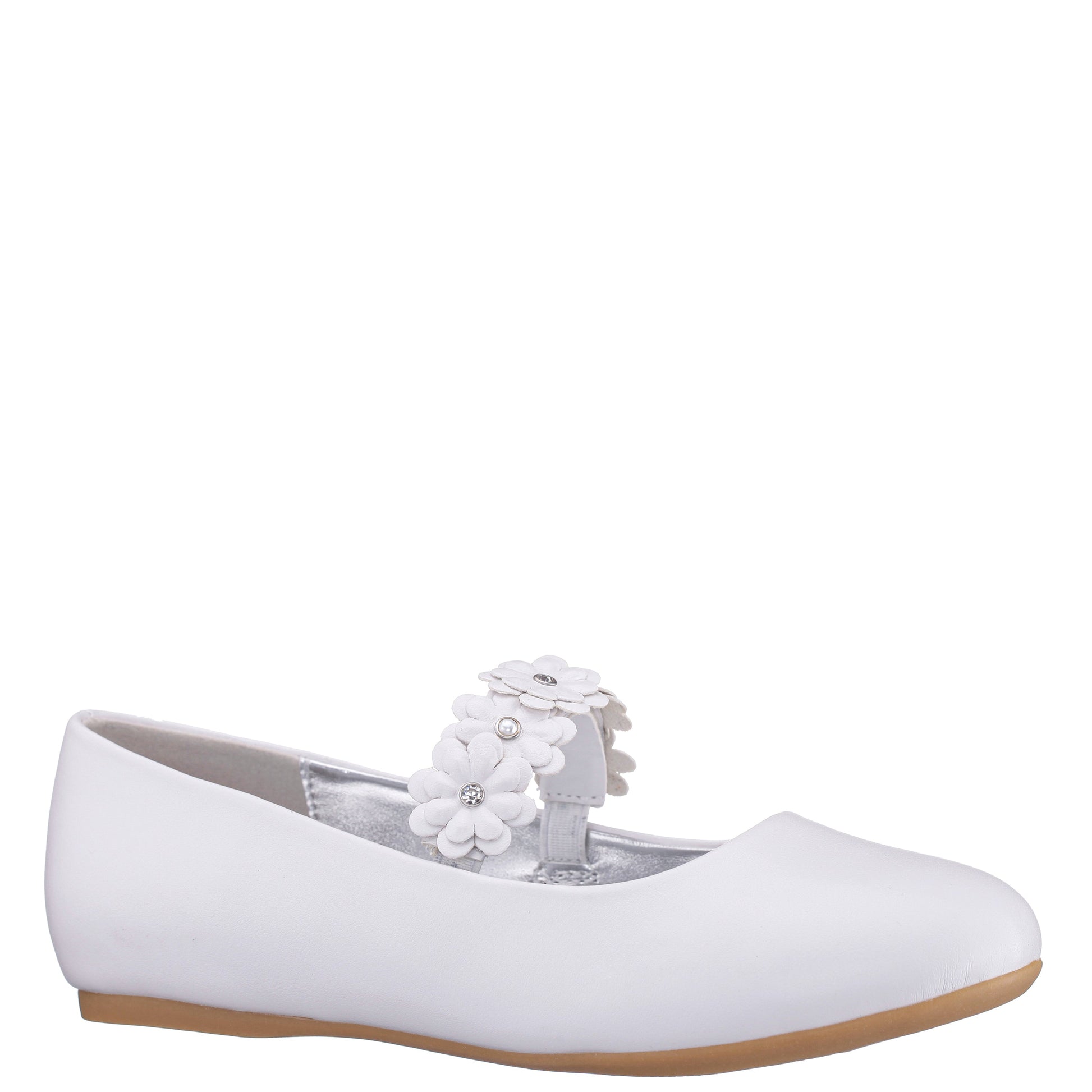 Girls Rozy White Ballet Dress Shoes | Nina Shoes