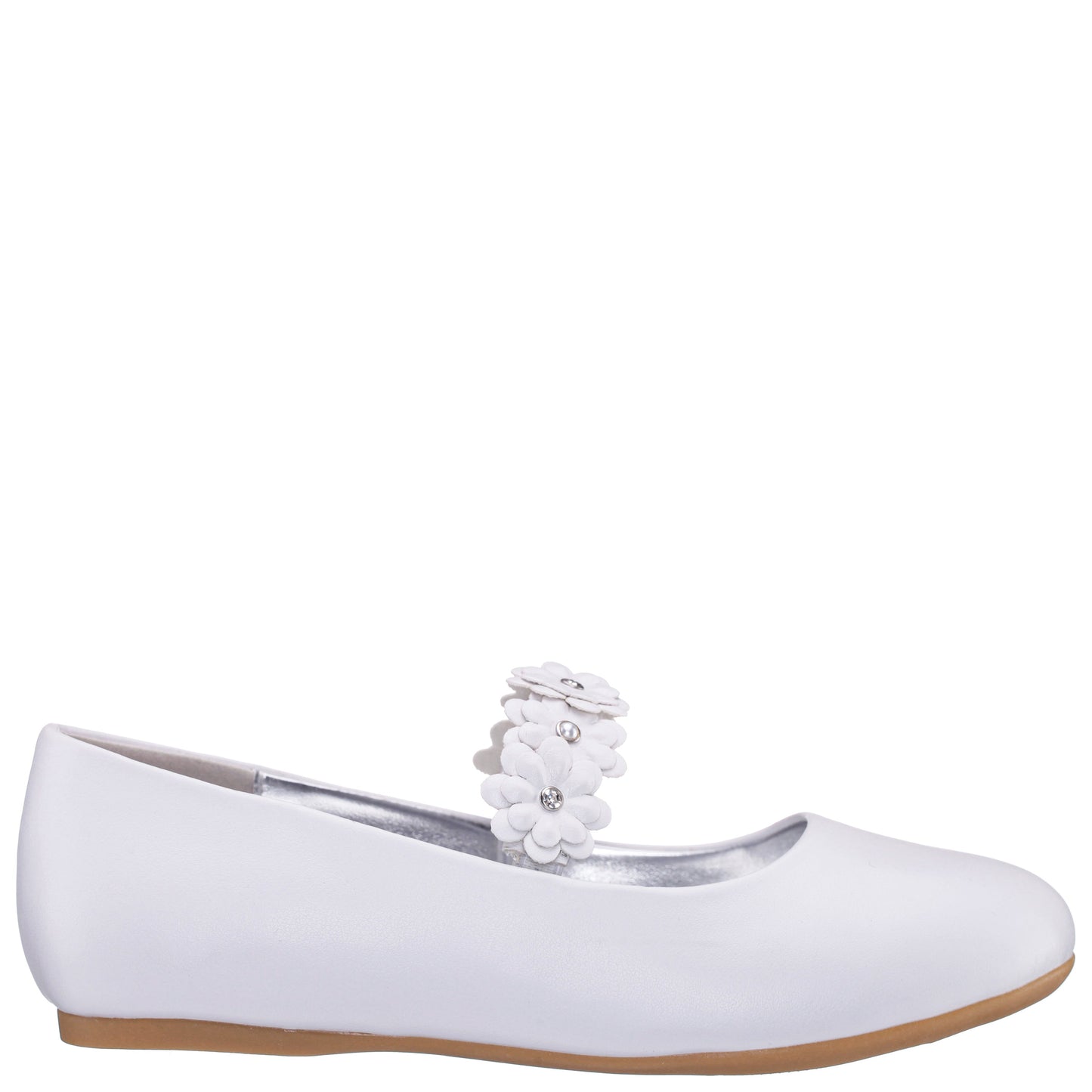 Girls Rozy White Ballet Dress Shoes | Nina Shoes