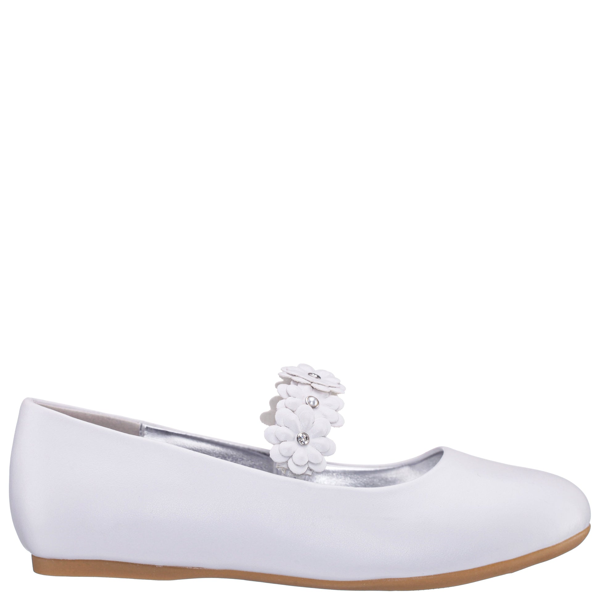 Girls Rozy White Ballet Dress Shoes | Nina Shoes