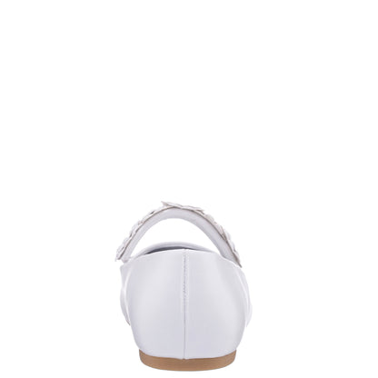 Girls Rozy White Ballet Dress Shoes | Nina Shoes