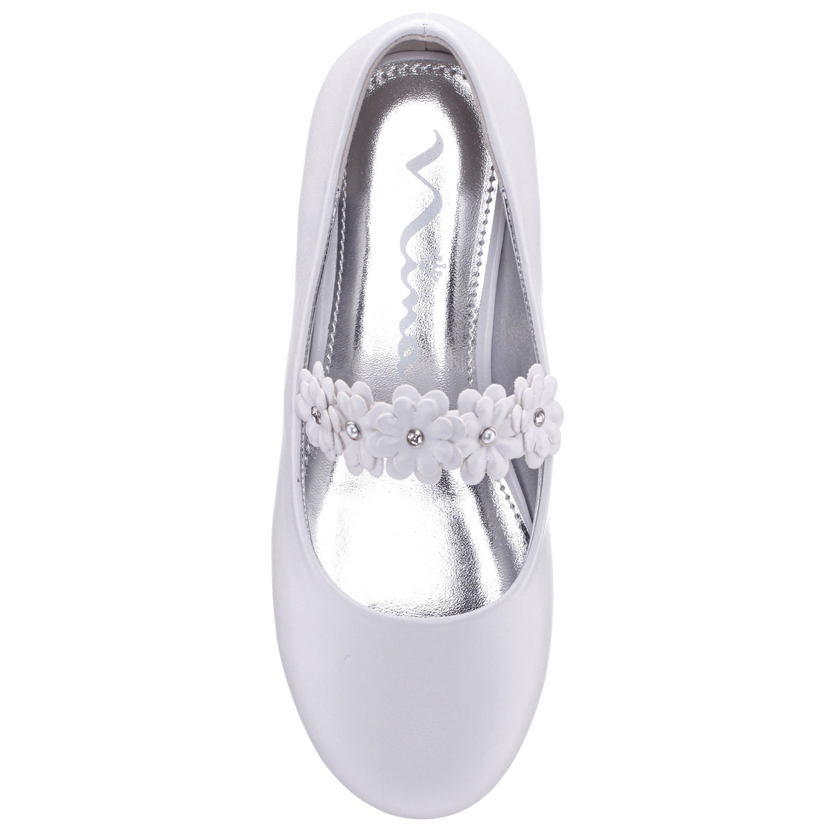 Girls Rozy White Ballet Dress Shoes | Nina Shoes