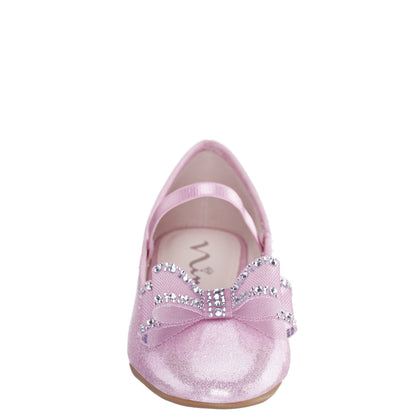 Girls Sidnee Pink Ballet Dress Shoes | Nina Shoes