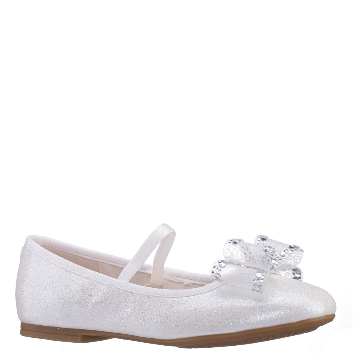 Girls Sidnee White Ballet Dress Shoes | Nina Shoes