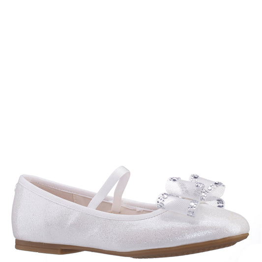 Girls Sidnee White Ballet Dress Shoes | Nina Shoes