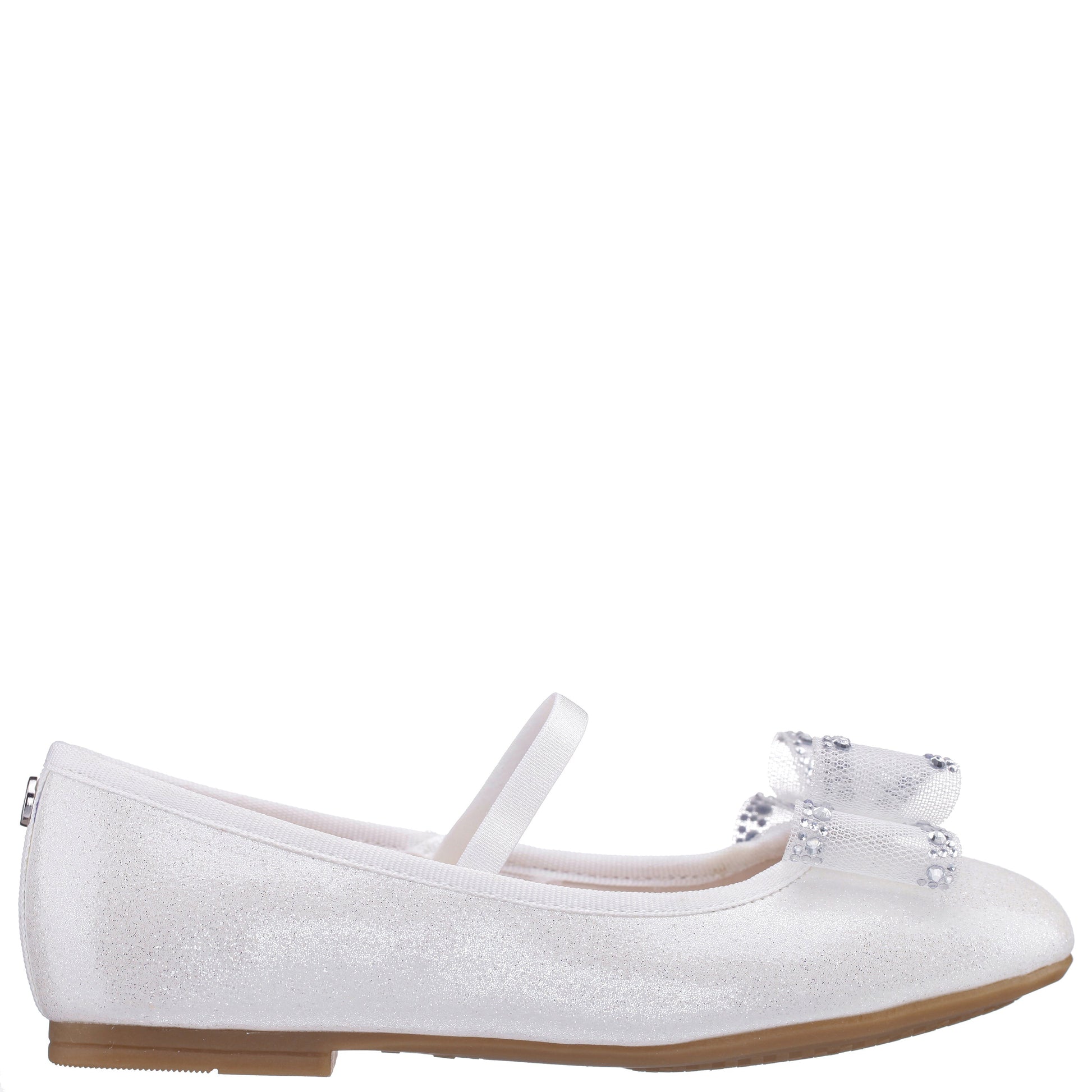 Girls Sidnee White Ballet Dress Shoes | Nina Shoes