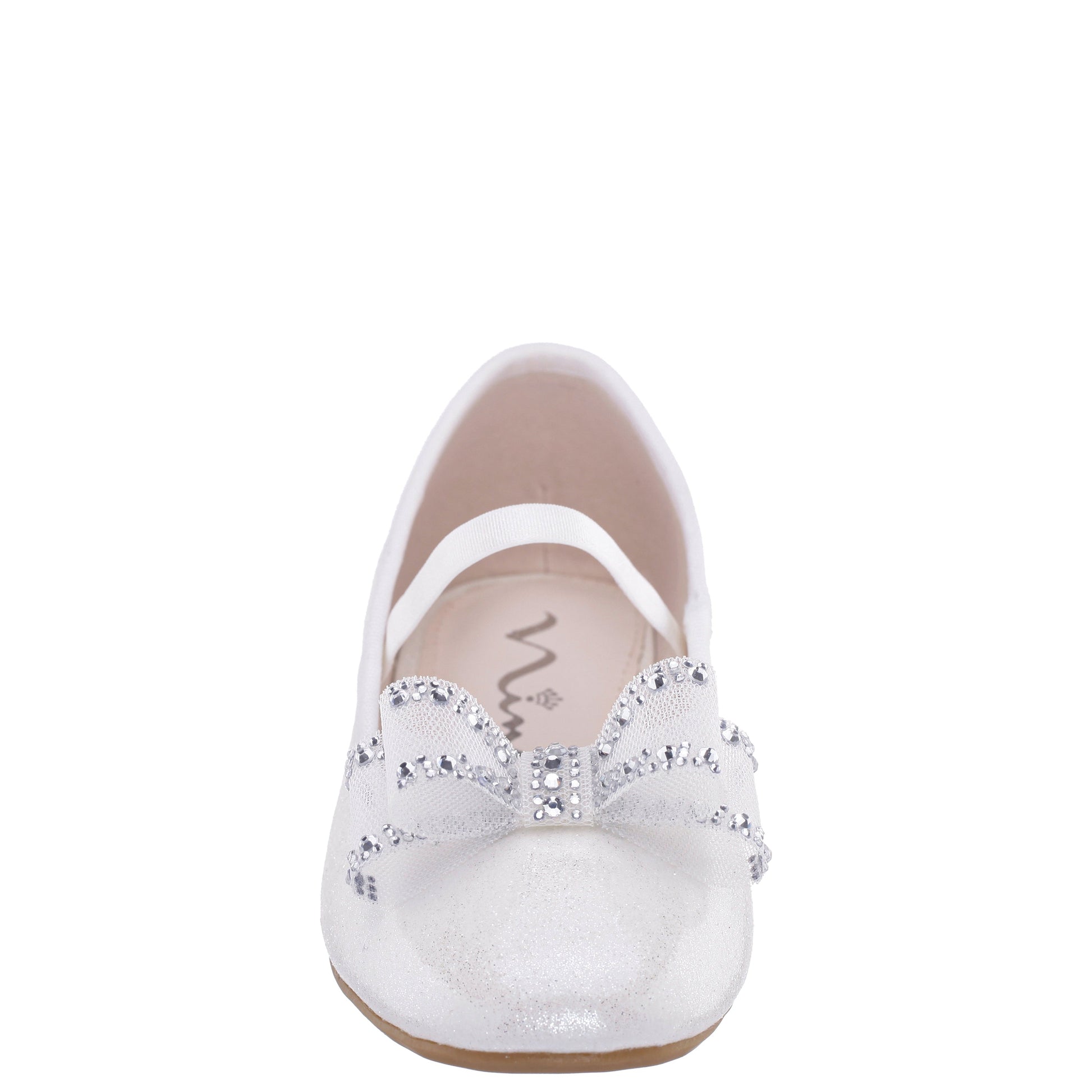 Girls Sidnee White Ballet Dress Shoes | Nina Shoes