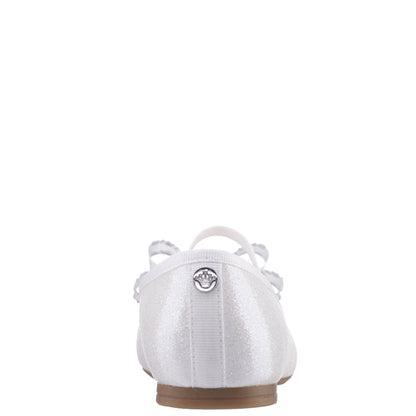 Girls Sidnee White Ballet Dress Shoes | Nina Shoes