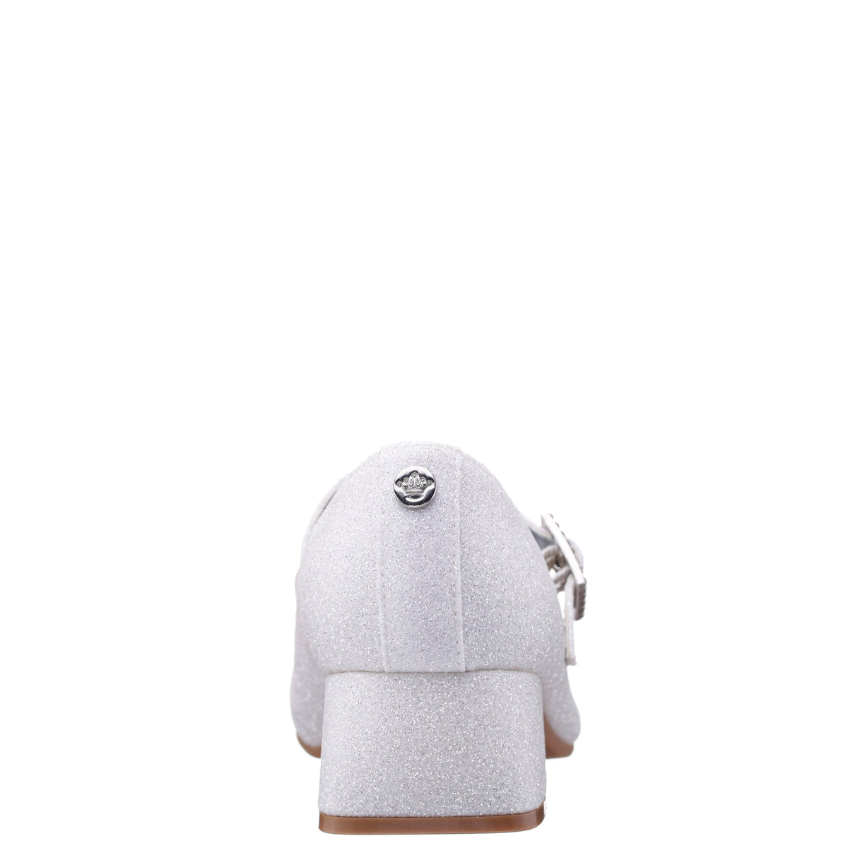 Girls Mila White Glitter Mary Jane Dress Shoe | Nina Shoes