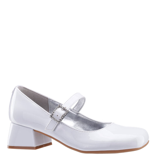 Girls Mila White Patent Mary Jane Dress Shoe | Nina Shoes