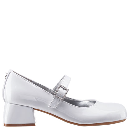 Girls Mila White Patent Mary Jane Dress Shoe | Nina Shoes