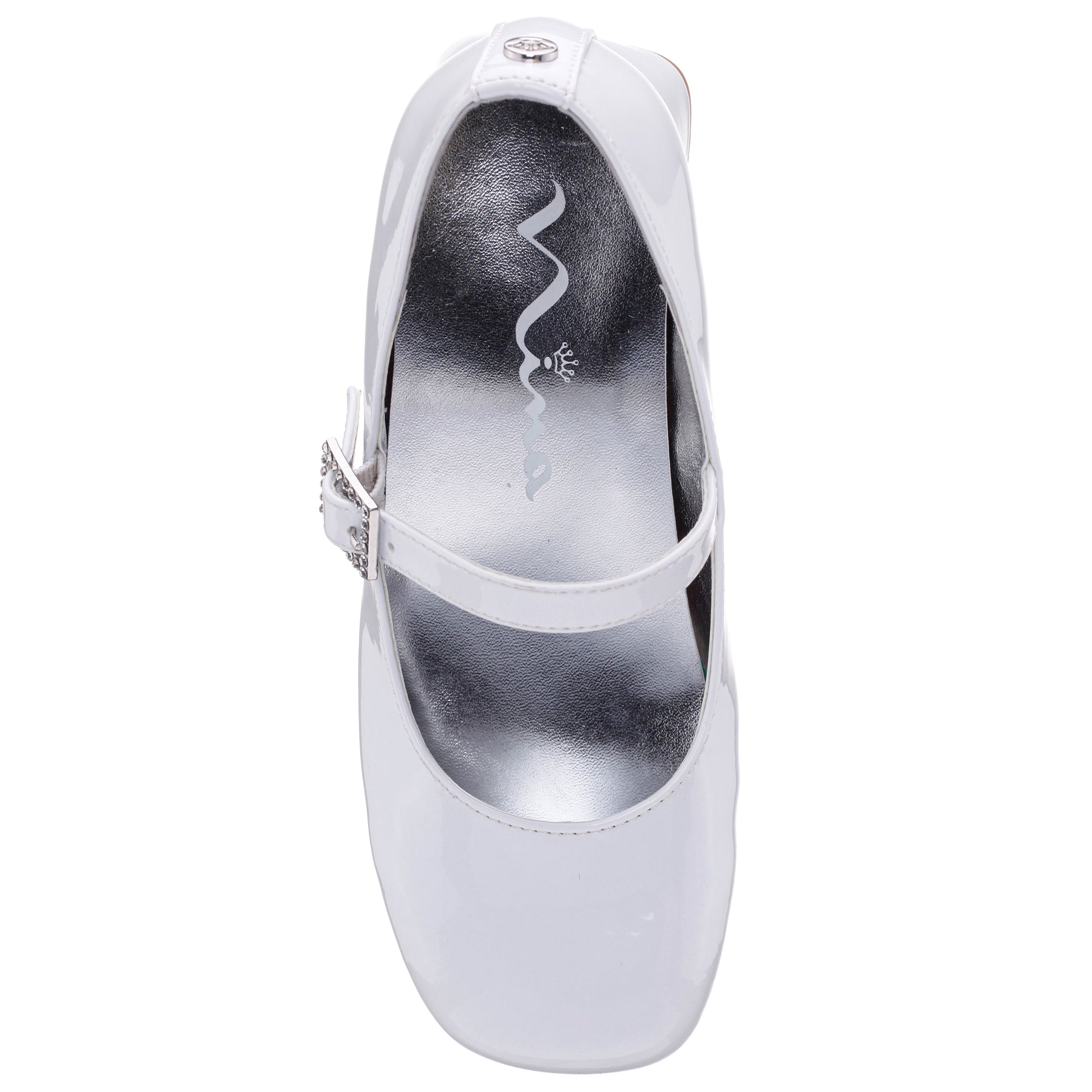 Girls Mila White Patent Mary Jane Dress Shoe | Nina Shoes