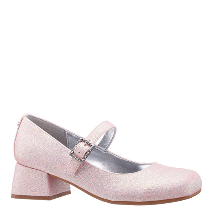 Girls Mila Pink Glitter Mary Jane Dress Shoe | Nina Shoes