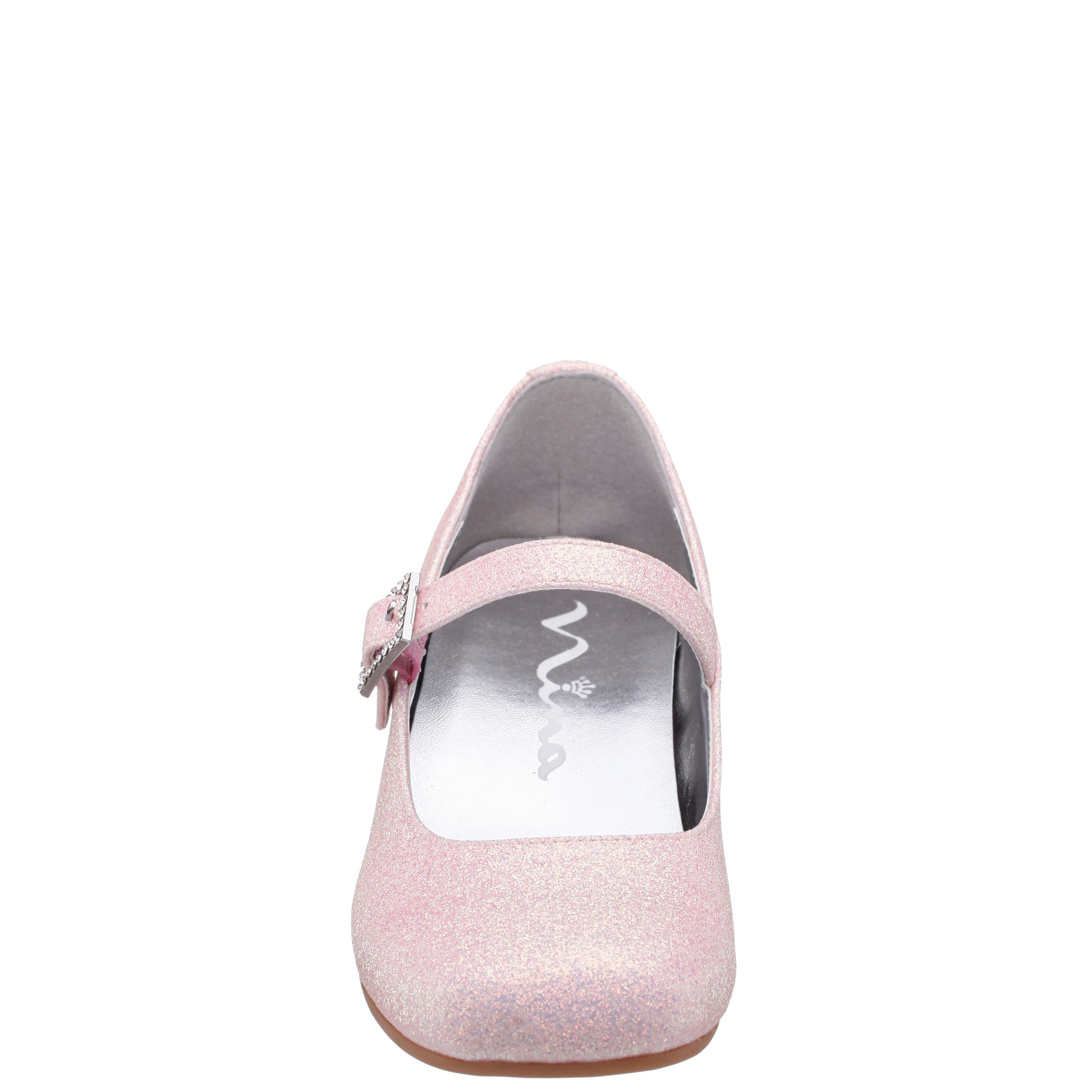 Girls Mila Pink Glitter Mary Jane Dress Shoe | Nina Shoes