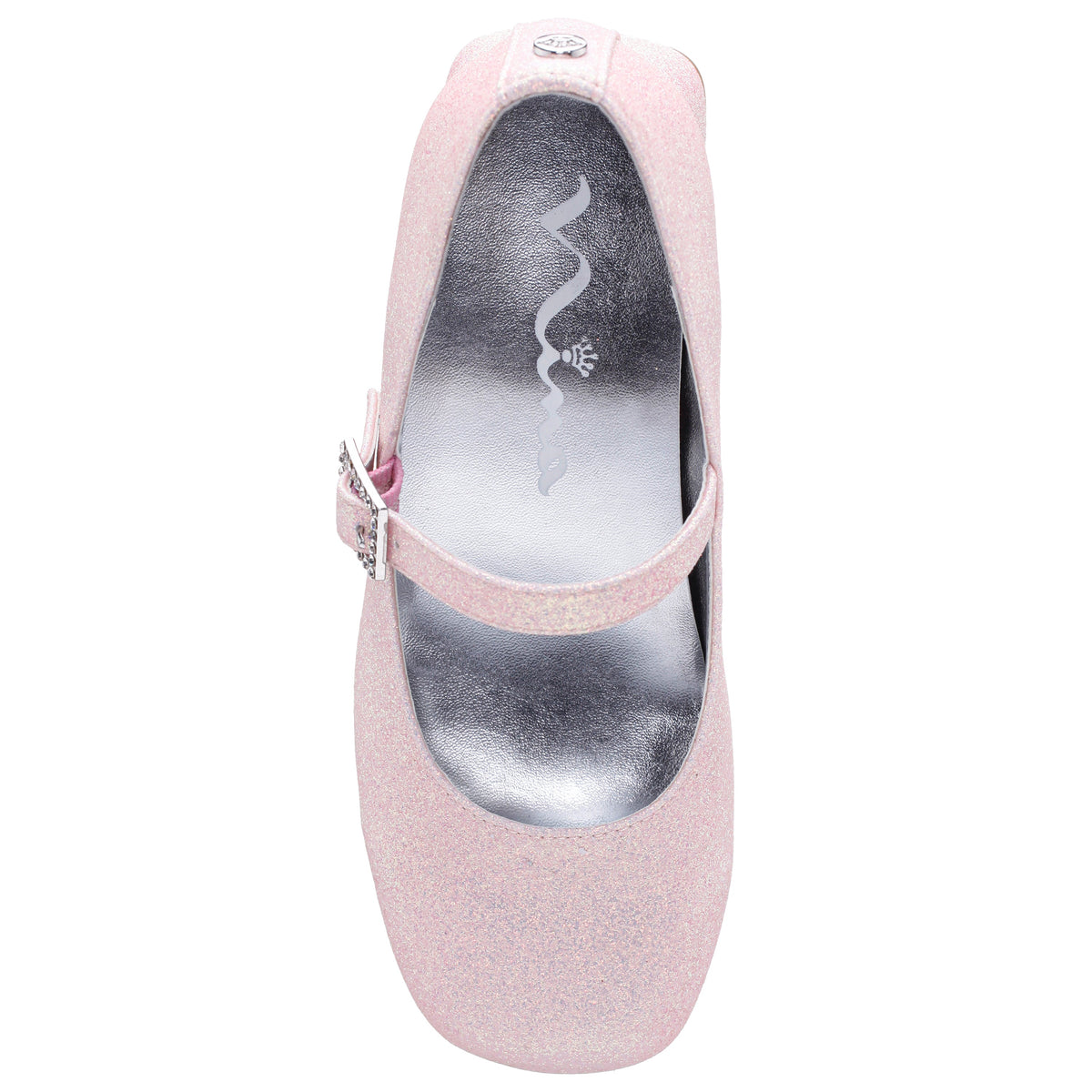 Girls Mila Pink Glitter Mary Jane Dress Shoe | Nina Shoes