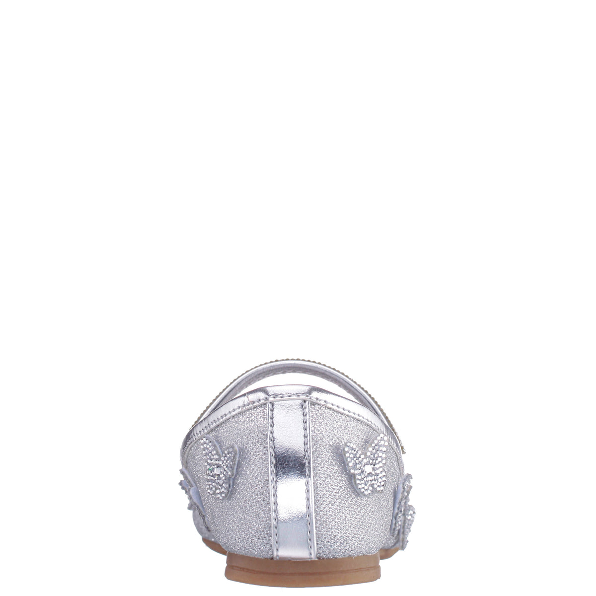 Girls Noula Silver Mesh Ballet Shoe | Nina Shoes