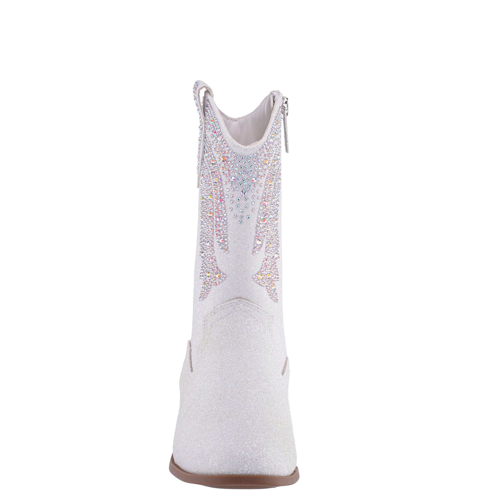 Girls Hawley White Heel Cowboy Boots | Nina Shoes