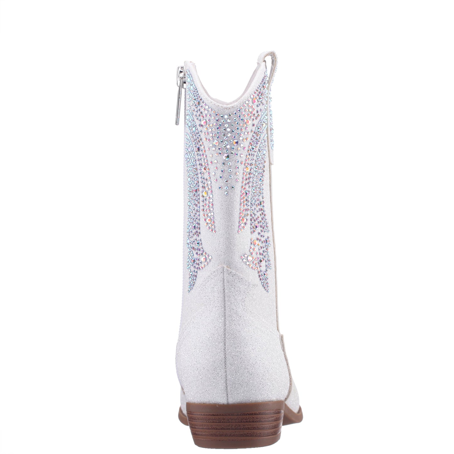 Girls Hawley White Heel Cowboy Boots | Nina Shoes