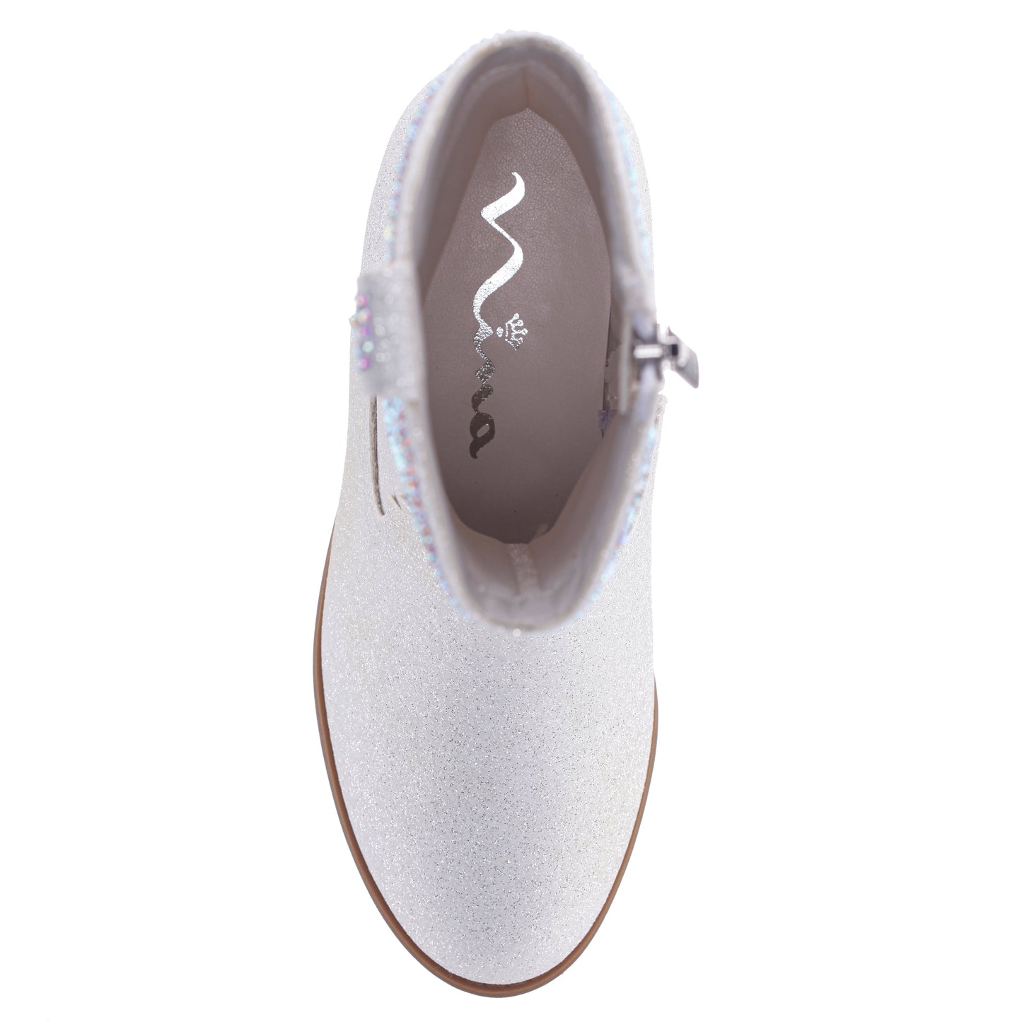 Girls Hawley White Heel Cowboy Boots | Nina Shoes