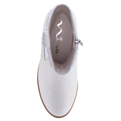 Girls Hawley White Heel Cowboy Boots | Nina Shoes