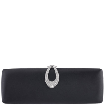 Rumi-R Black Satin Minaudiere | Nina Shoes
