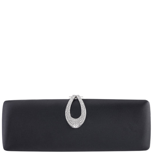 Rumi-R Black Satin Minaudiere | Nina Shoes