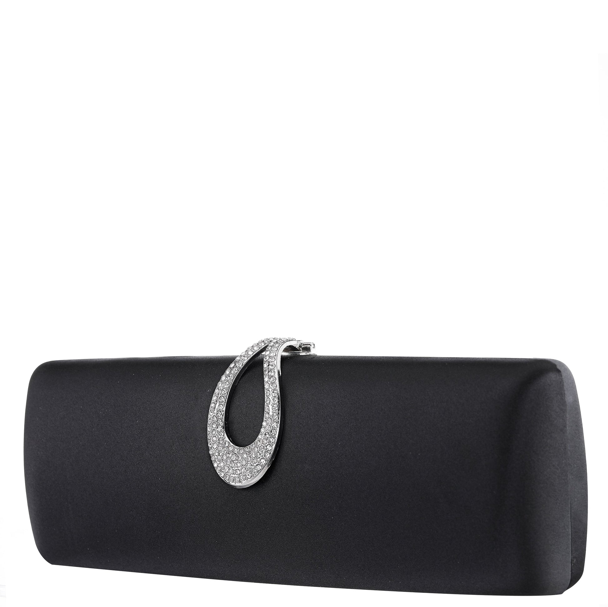 Rumi-R Black Satin Minaudiere | Nina Shoes