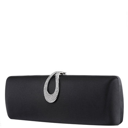 Rumi-R Black Satin Minaudiere | Nina Shoes