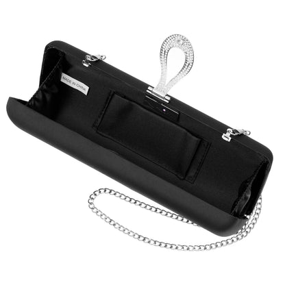 Rumi-R Black Satin Minaudiere | Nina Shoes