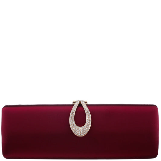Rumi-R Red Satin Minaudiere | Nina Shoes