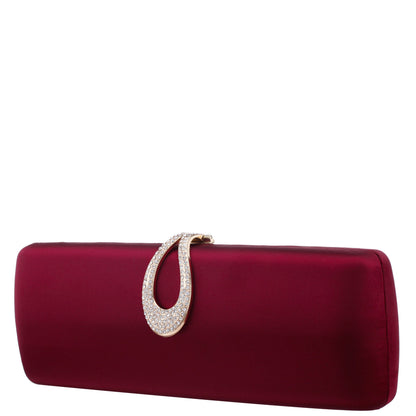 Rumi-R Red Satin Minaudiere | Nina Shoes