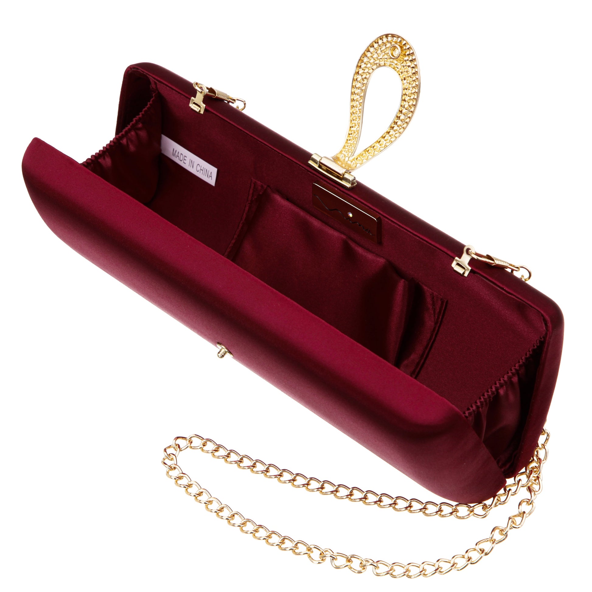 Rumi-R Red Satin Minaudiere | Nina Shoes