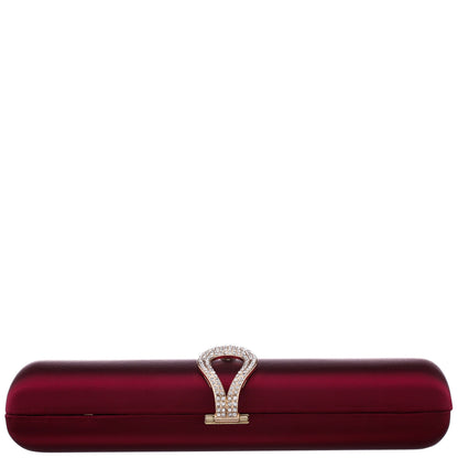 Rumi-R Red Satin Minaudiere | Nina Shoes