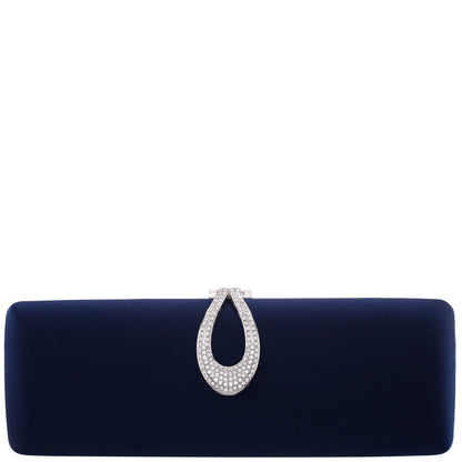 Rumi-R Blue Satin Minaudiere | Nina Shoes