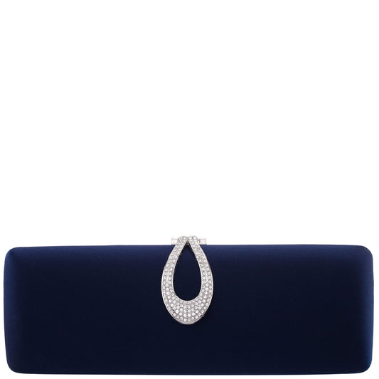 Rumi-R Blue Satin Minaudiere | Nina Shoes