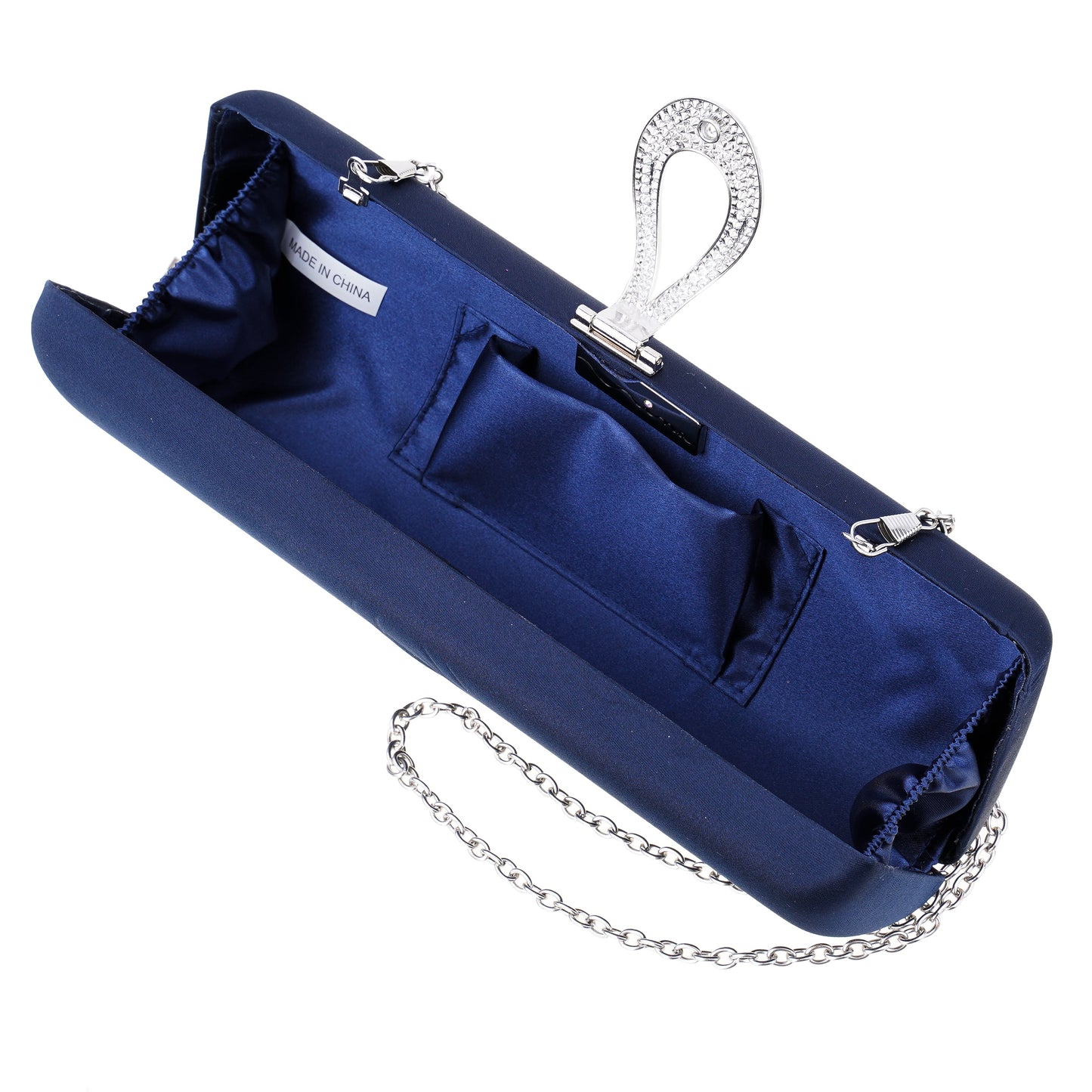 Rumi-R Blue Satin Minaudiere | Nina Shoes