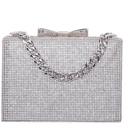 Regalo Silver Solid Box Bag | Nina Shoes