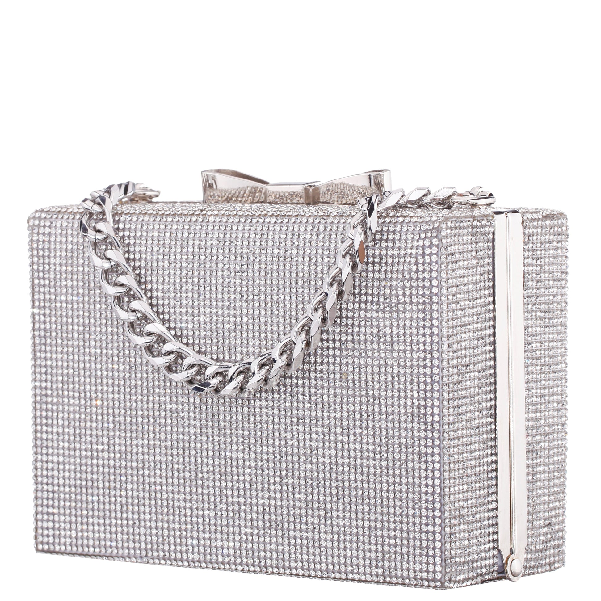Regalo Silver Solid Box Bag | Nina Shoes