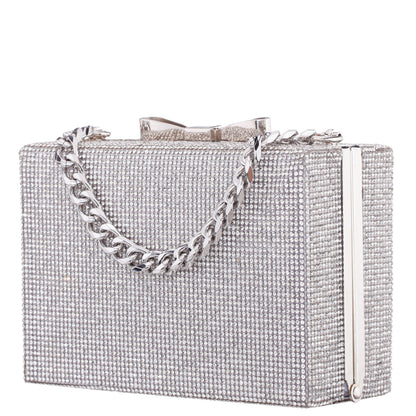 Regalo Silver Solid Box Bag | Nina Shoes