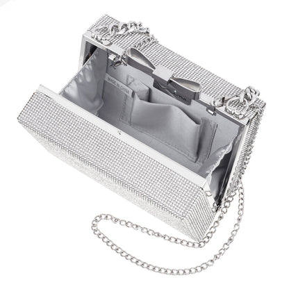 Regalo Silver Solid Box Bag | Nina Shoes