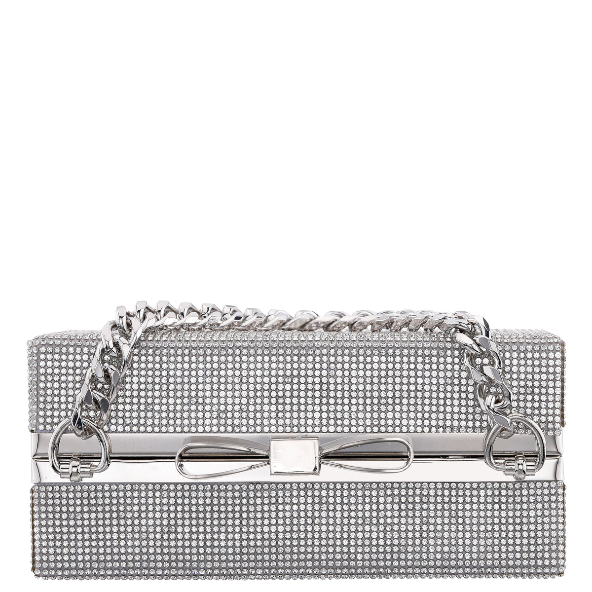Regalo Silver Solid Box Bag | Nina Shoes