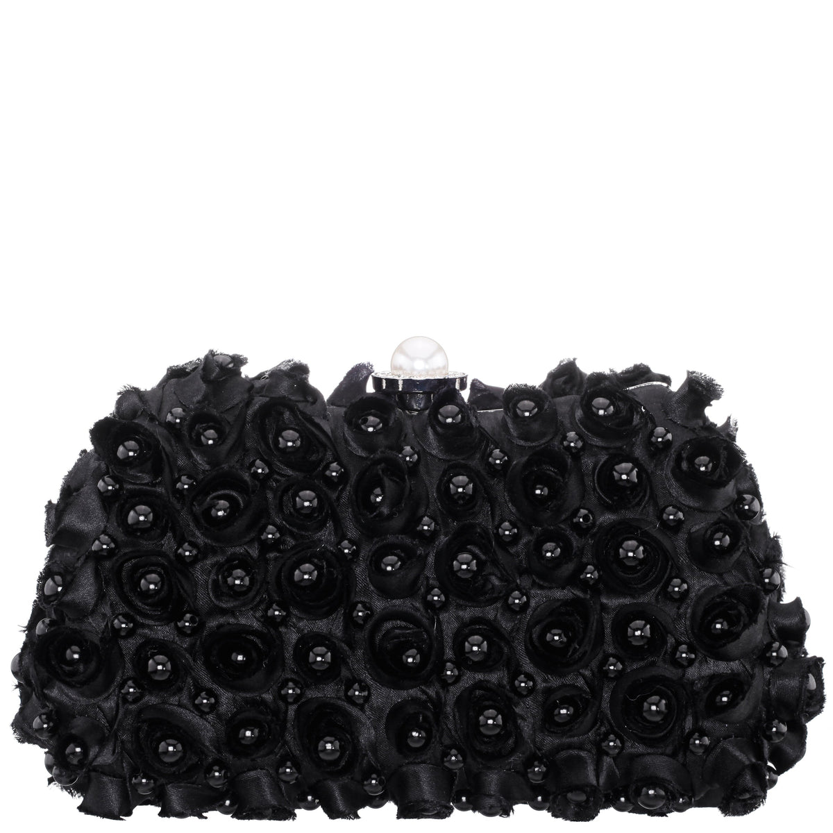Paloma Black Pearl/Polyester Box Bag | Nina Shoes