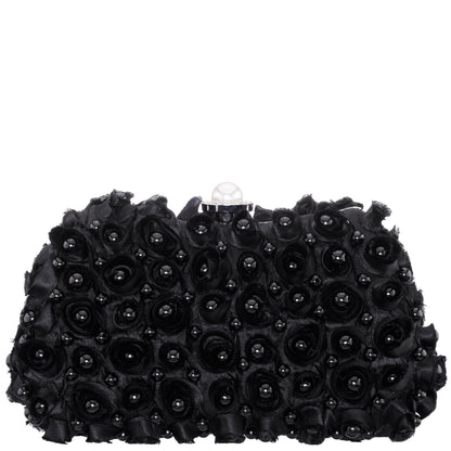 Paloma Black Pearl/Polyester Box Bag | Nina Shoes
