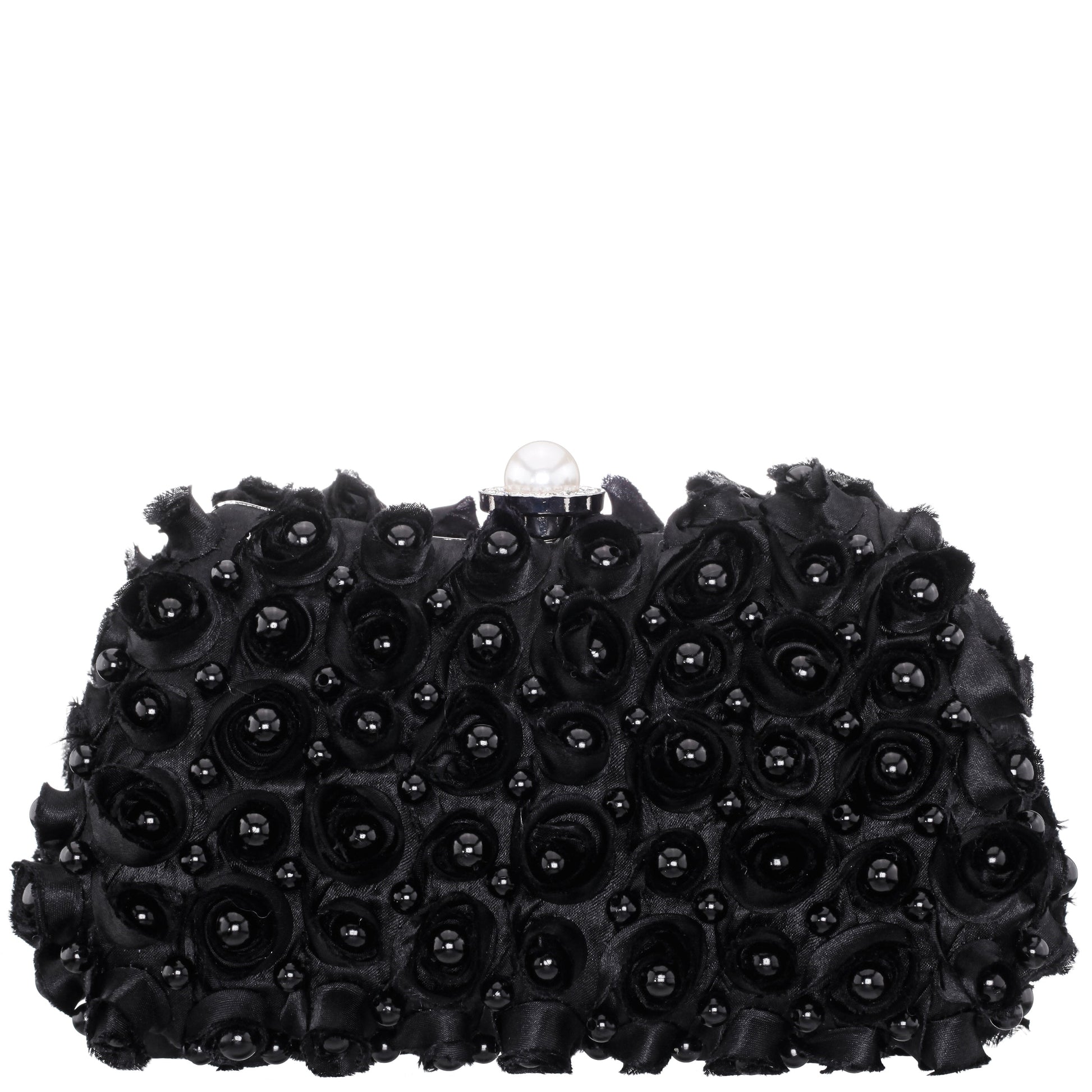 Paloma Black Pearl/Polyester Box Bag | Nina Shoes