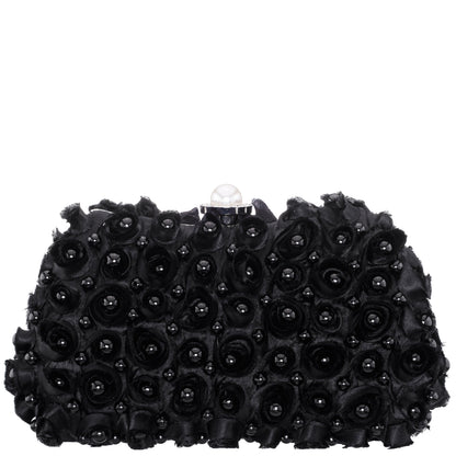 Paloma Black Pearl/Polyester Box Bag | Nina Shoes