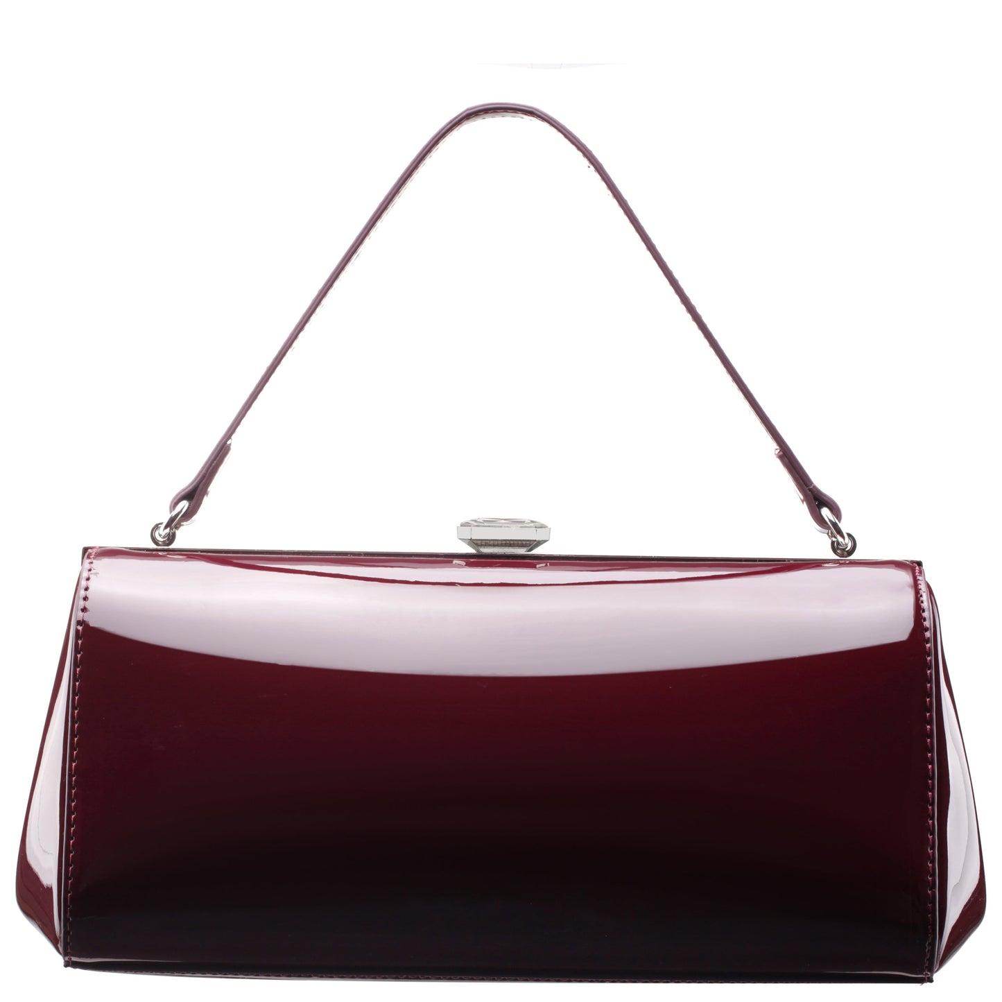 Delsie Red Pat Frame Clutch | Nina Shoes