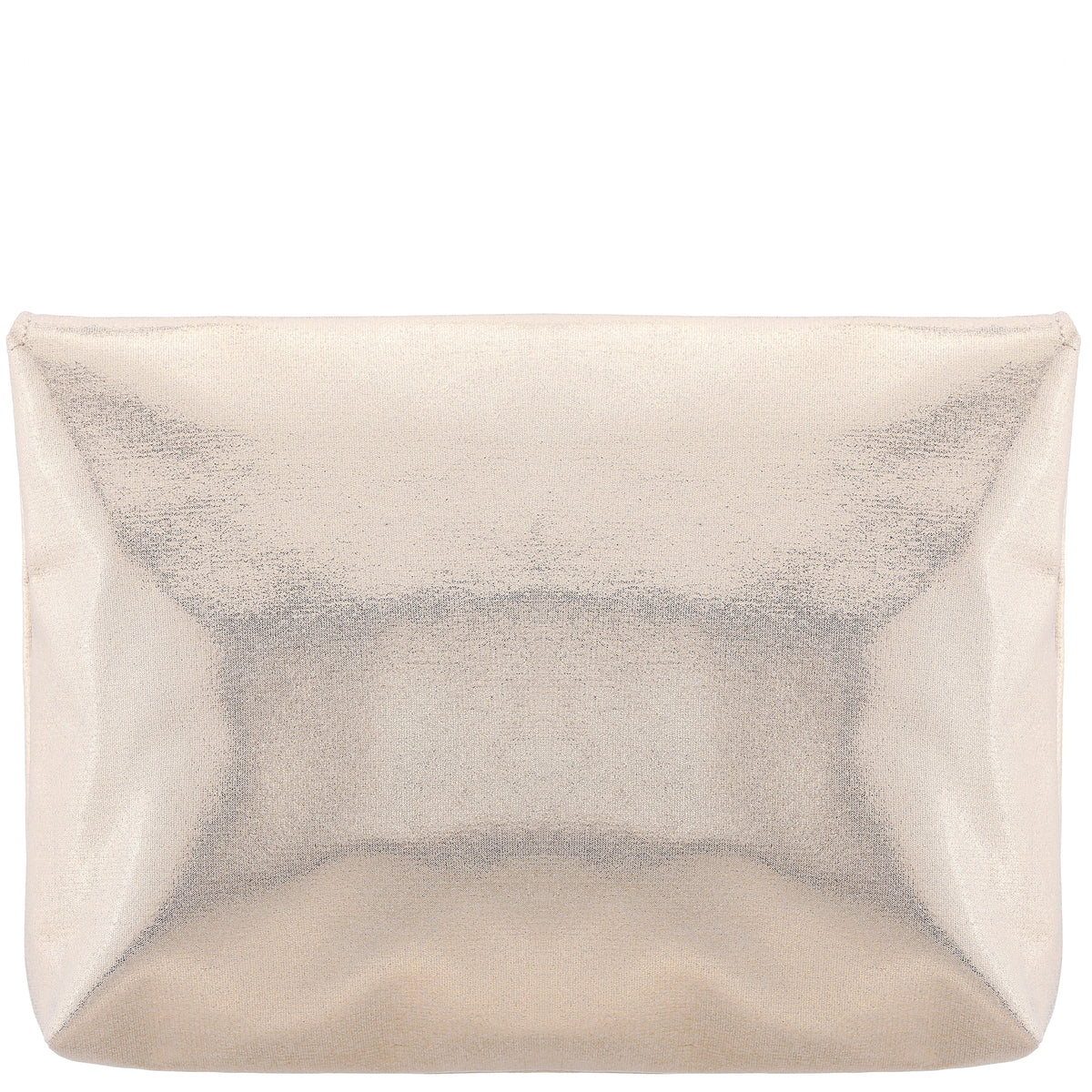 Grayson Gold Reflective Suedette Foldover Clutch | Nina Shoes