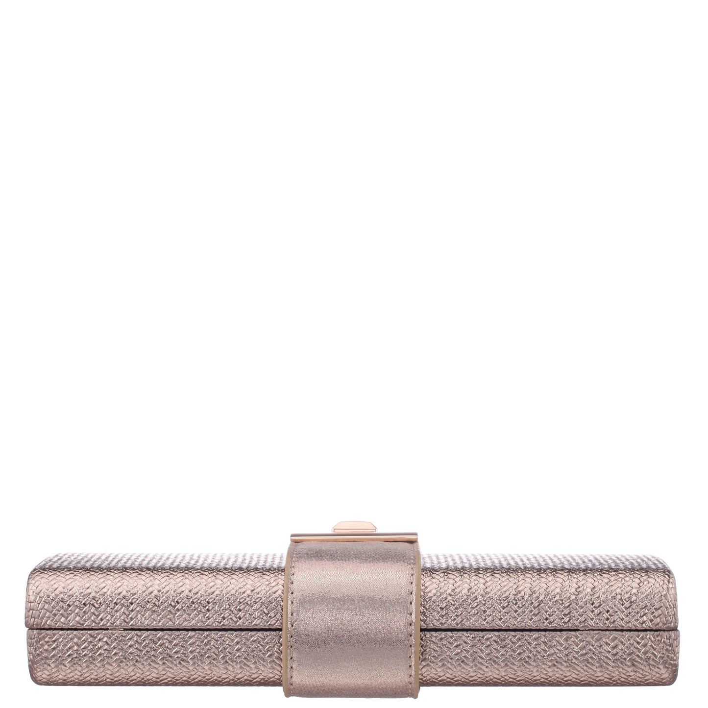 Presly Antique Gold Embossed Weav Minaudiere | Nina Shoes