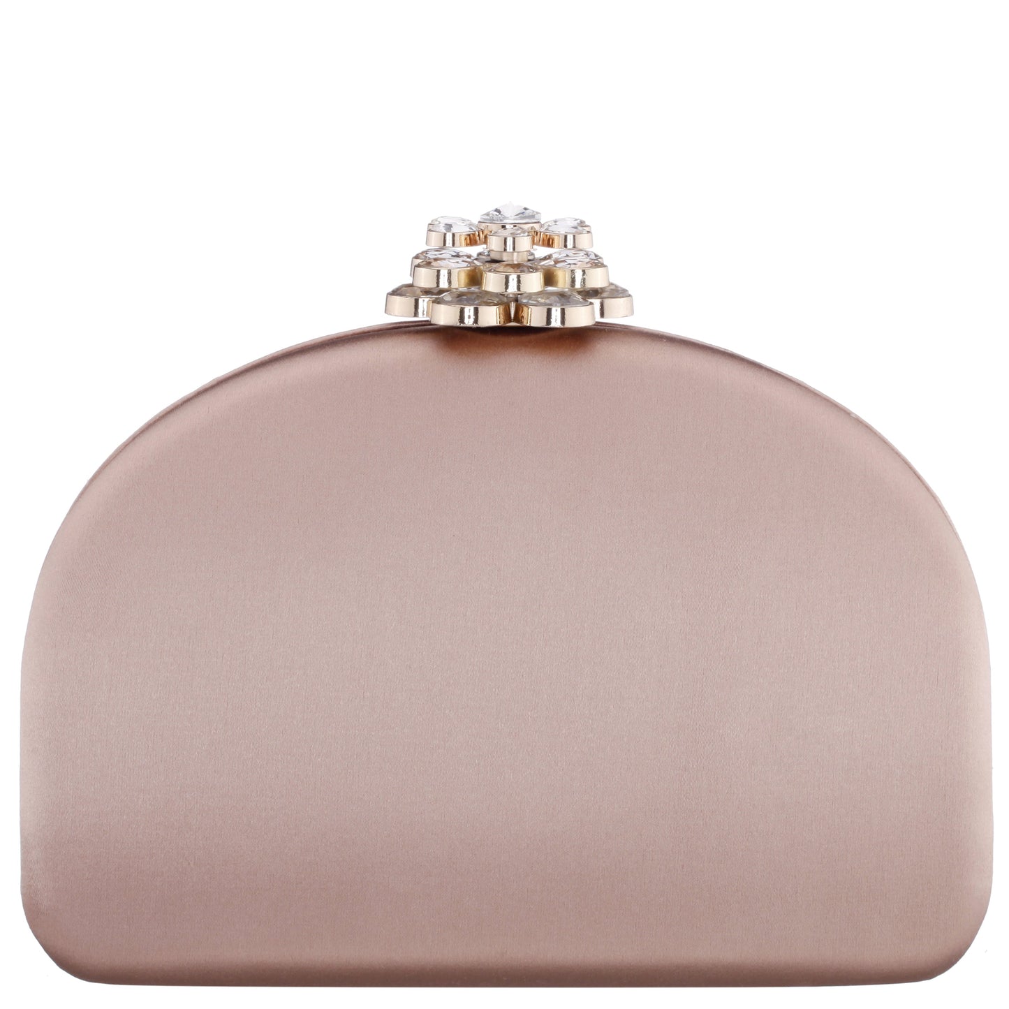 Nivi Brown Satin Minaudiere | Nina Shoes