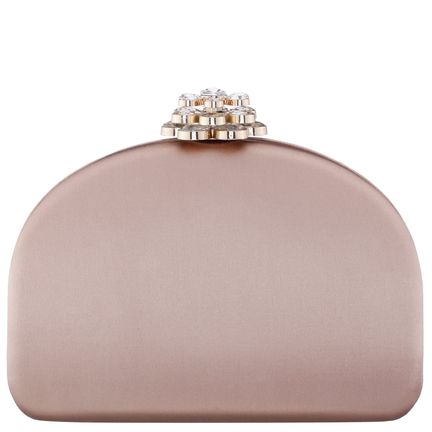 Nivi Brown Satin Minaudiere | Nina Shoes