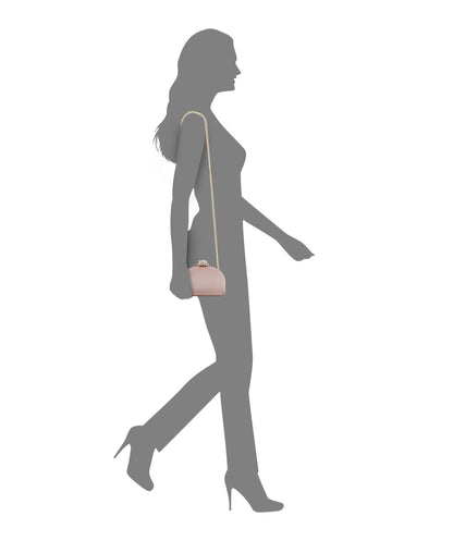 Nivi Brown Satin Minaudiere | Nina Shoes